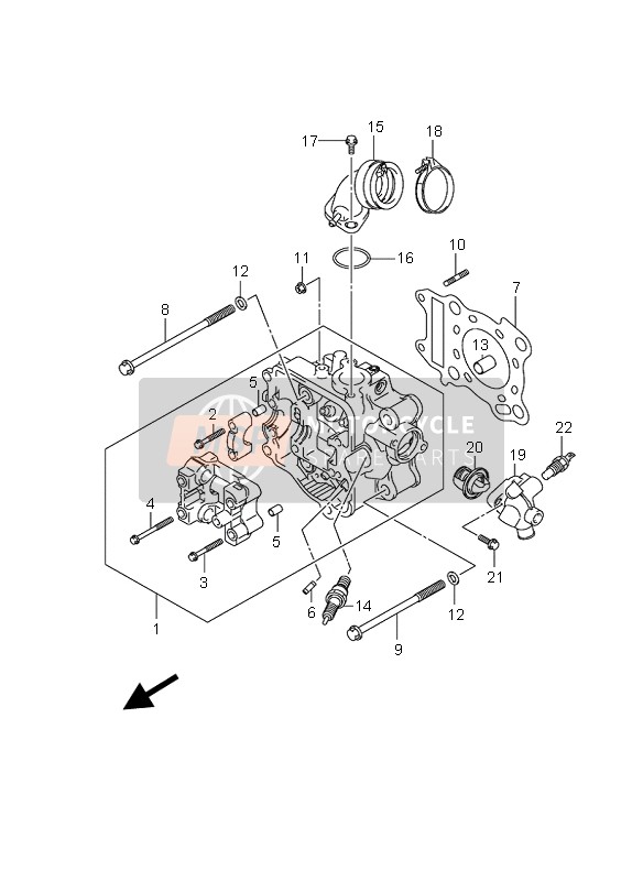 1114121F00, Gasket, Cylinder Head, Suzuki, 1